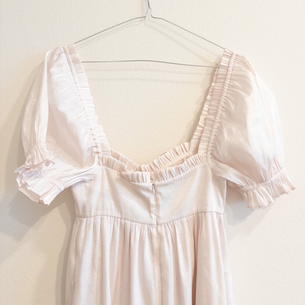 Selkie Seashell Wide Leg Jumpsuit in Pink/Ivory, Size XS - Picture 5 of 9